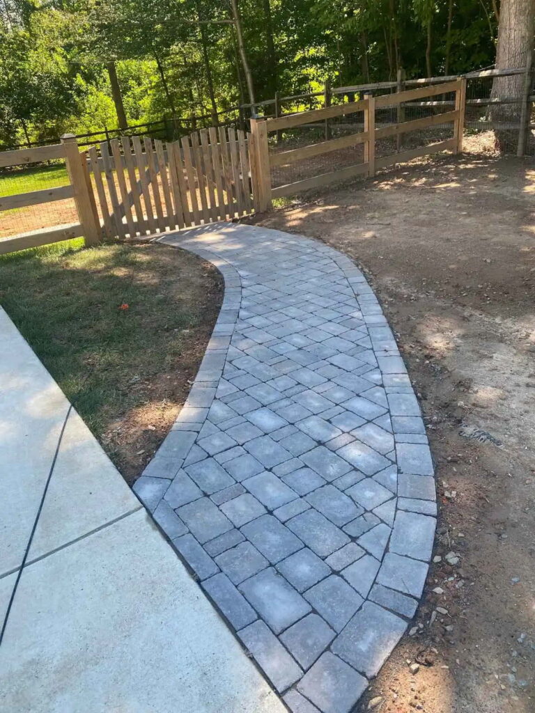 plain patio pathway