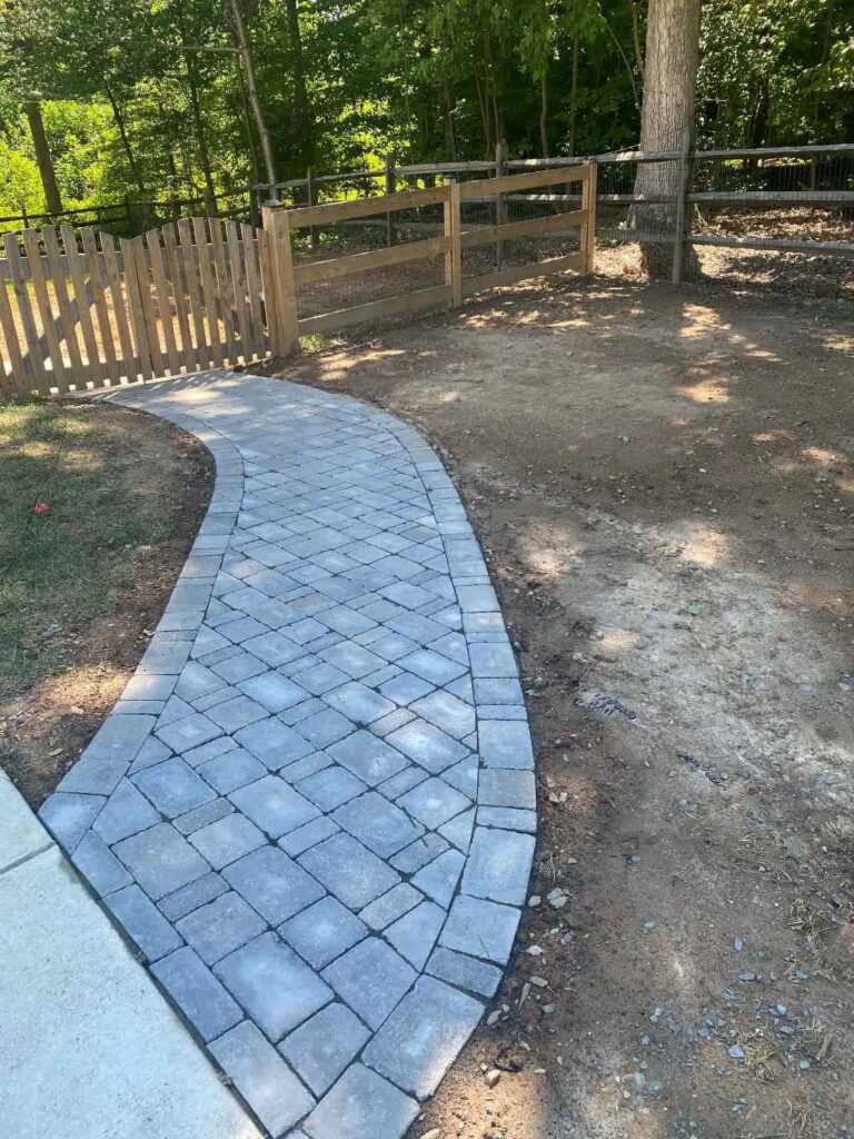 grey patio pathway