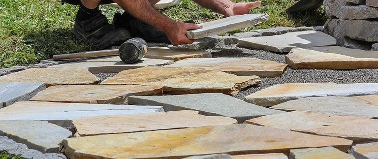 Flagstone patio