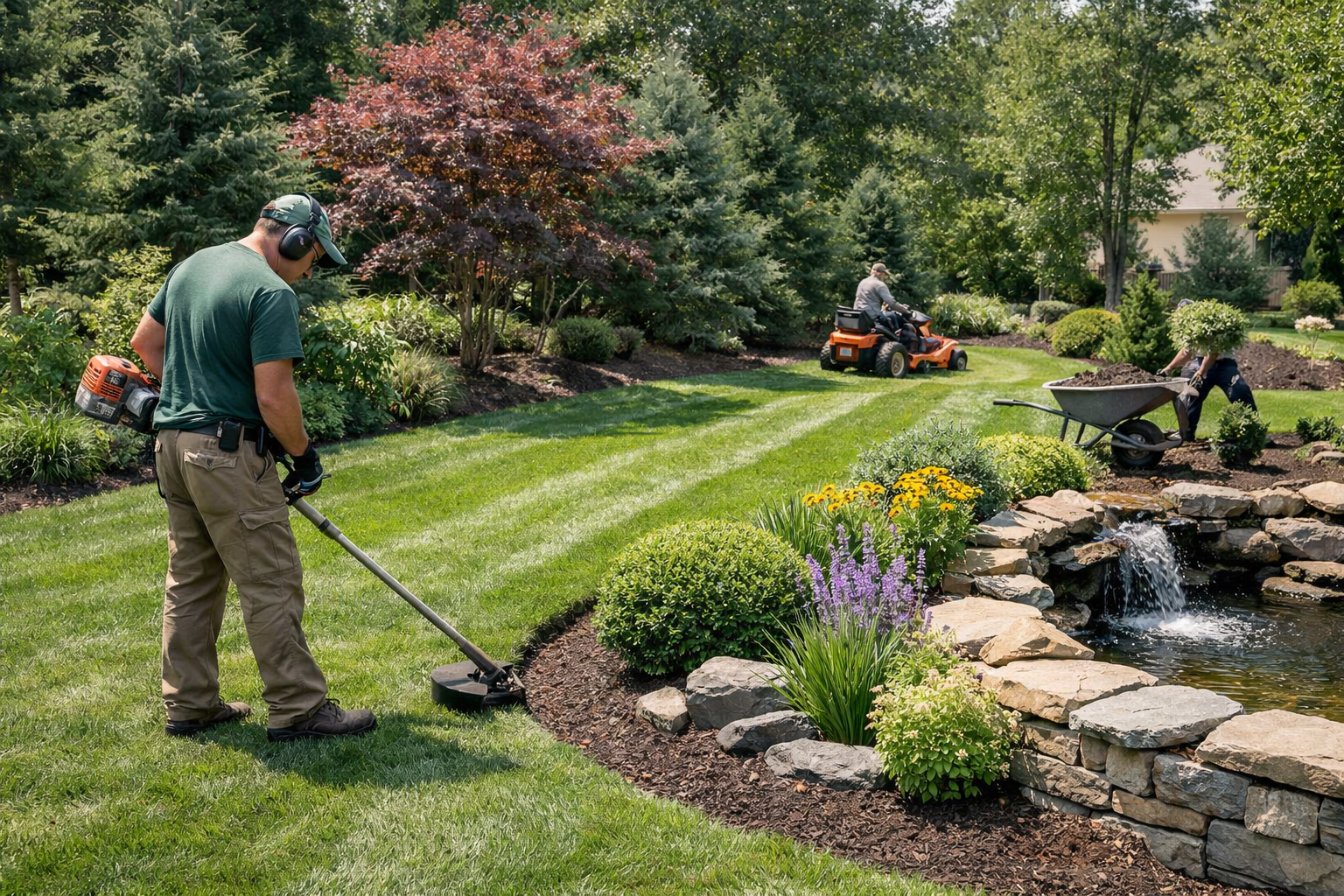 Residential landscaping services