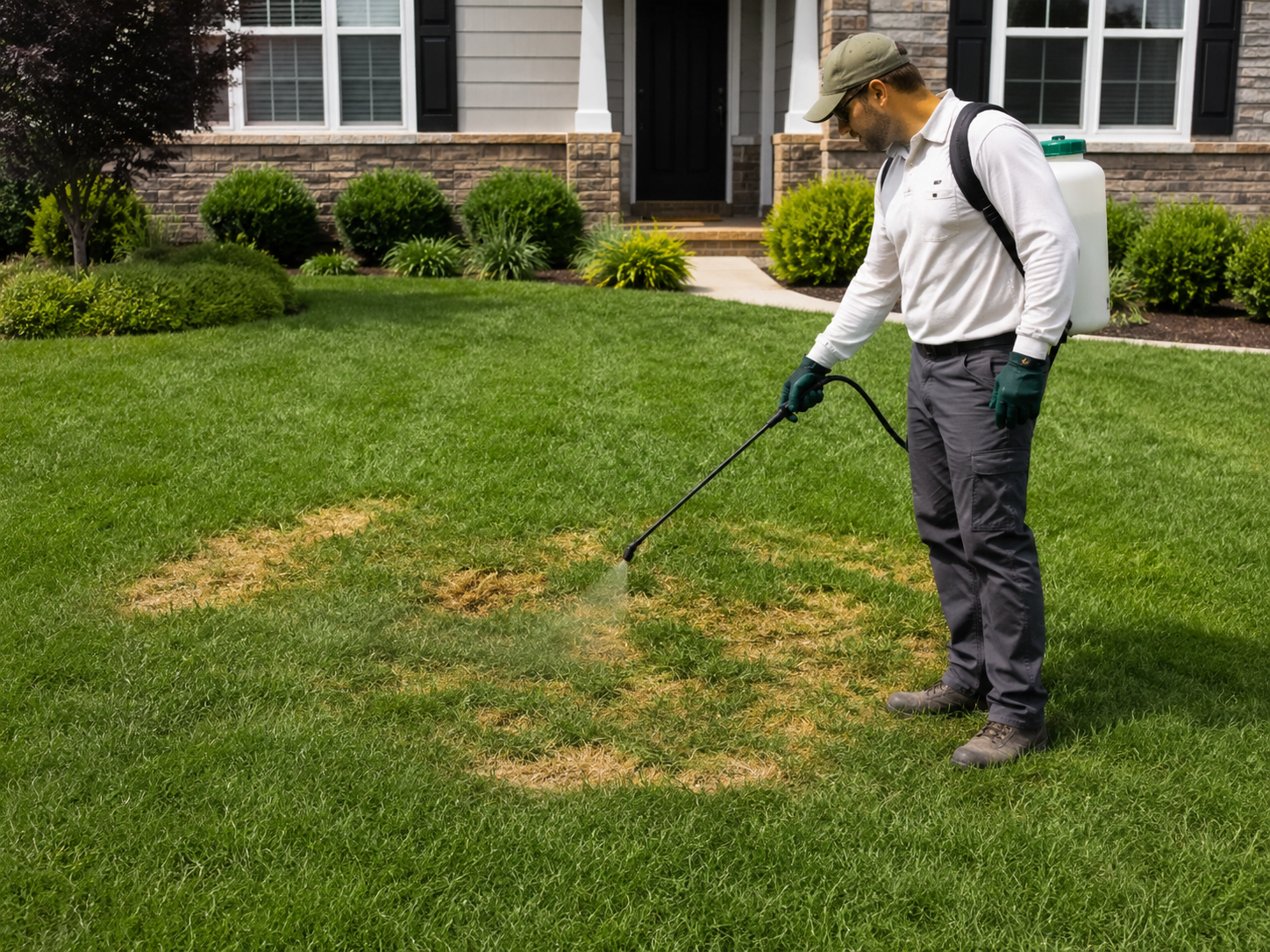 Lawn disease control services