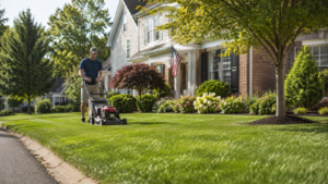 Summer lawn maintenance in Northern VA