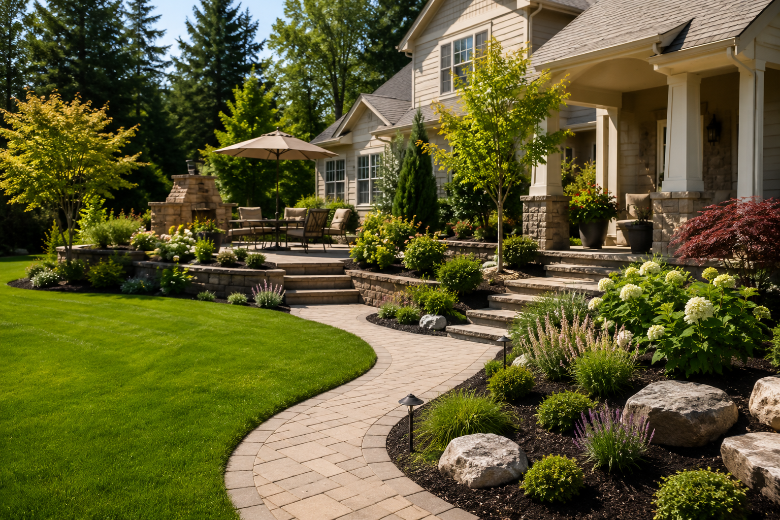 Residential landscaping in Manassas Park