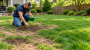 How to fix bare spots in lawn