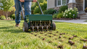 Fixing compacted soil with core aeration